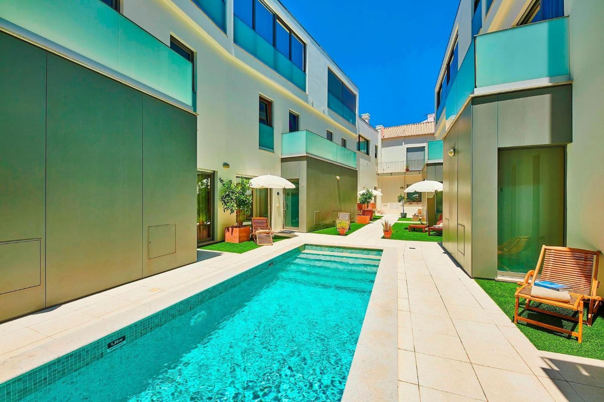 Willa Stylish Townhouse In Tavira Centre, Shared Pool Zewnętrze zdjęcie